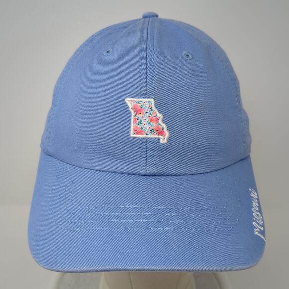 Missouri Slideback Baseball Cap Blue OS Adjustable Embroidered State Of Mine - Picture 2 of 9